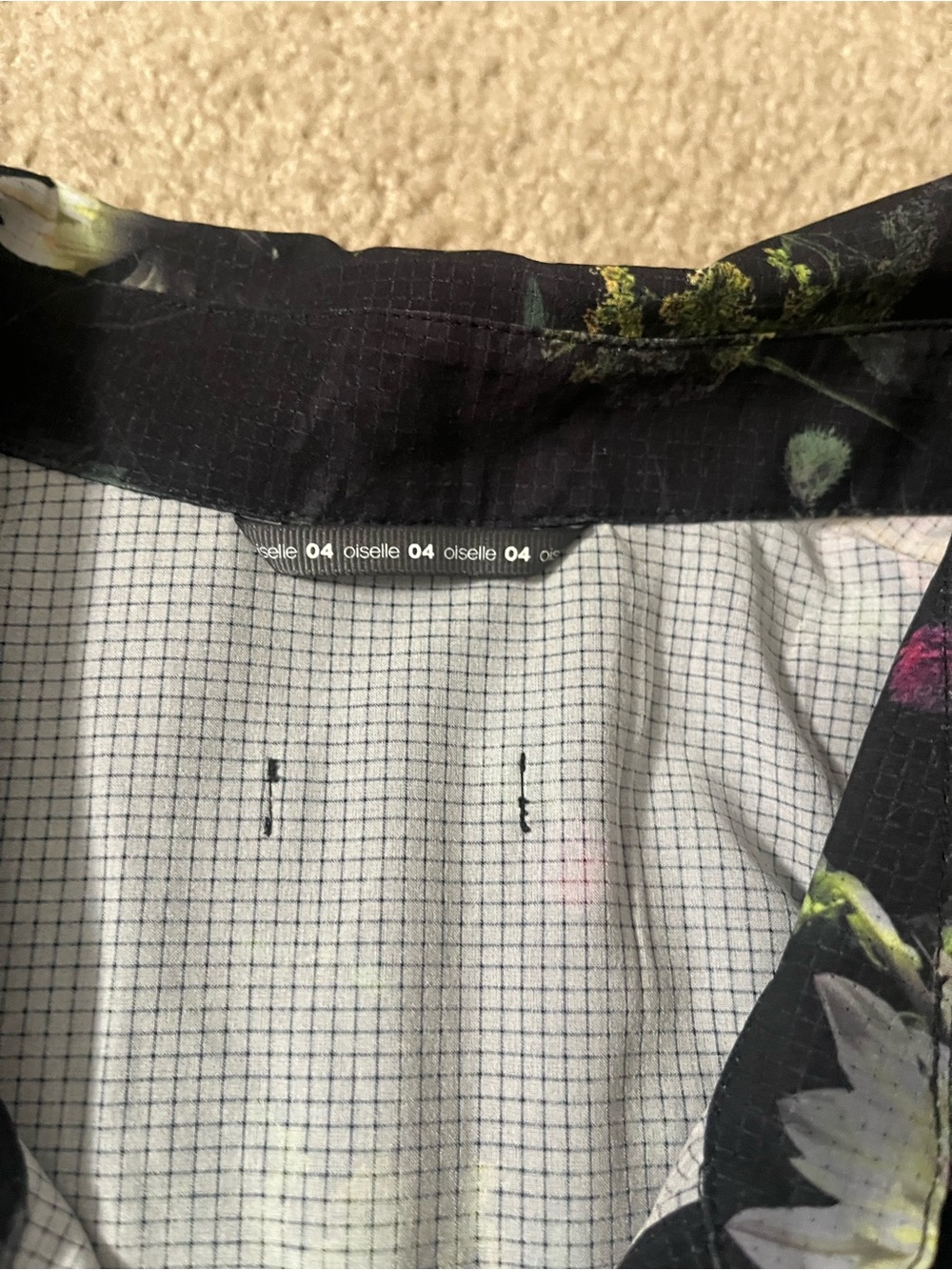 Oiselle Moody Floral Collared Roga Dress Sz4 - Picture 2 of 7